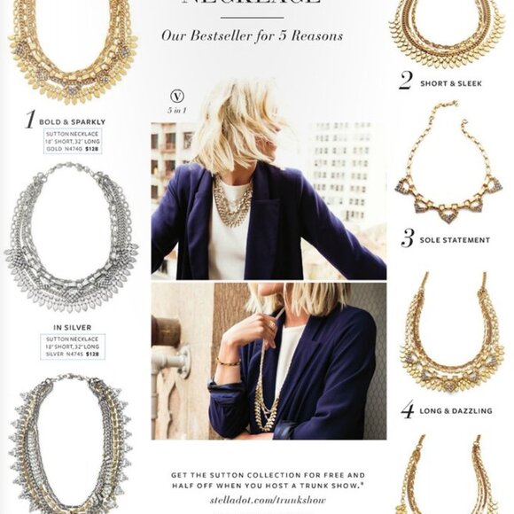 Stella & Dot Sutton Necklace - Gold - Picture 4 of 4